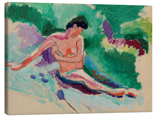 Canvas-taulu Seated Nude, 1906