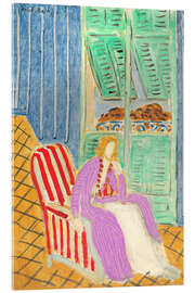 Stampa su vetro acrilico The Purple Dress, 1942 - Henri Matisse