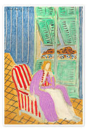 Wall print The Purple Dress, 1942 - Henri Matisse