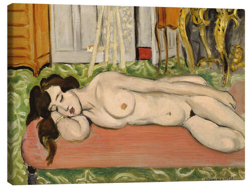 Leinwandbild Liegender Nude, 1919