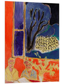 PVC-taulu Two Girls in a Coral Interior, Blue Garden, 1947