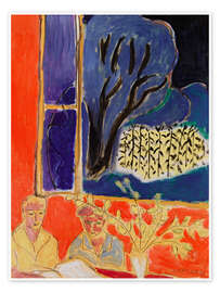 Plakat Two Girls in a Coral Interior, Blue Garden, 1947