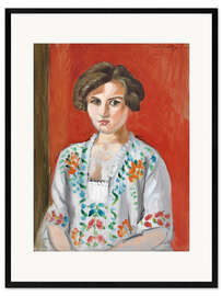 Gerahmter Kunstdruck Die bulgarische Bluse, 1920