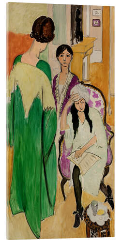 Acrylic print The Three Sisters with a Sculpture, 1917