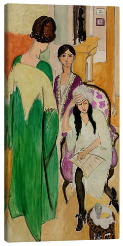 Tableau sur toile Les Trois Sœurs avec une sculpture, 1917