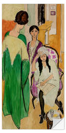 Sticker mural Les Trois Sœurs avec une sculpture, 1917