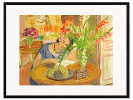 Gerahmter Kunstdruck Femme aux Glaieuls, 1922