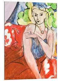 Stampa su plexi-alluminio Young Girl Sitting (La Biche), 1936