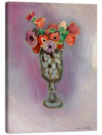 Quadro em tela Anemones in a Glass Vase, 1919