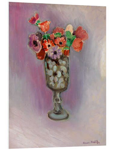 PVC-tavla Anemones in a Glass Vase, 1919