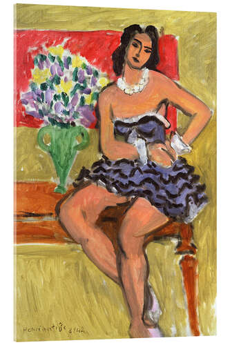 Acrylglasbild Tänzerin im blauen Tutu, 1942