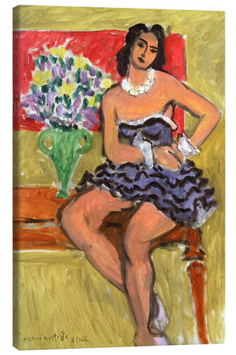 Stampa su tela Dancer in a Blue Tutu, 1942