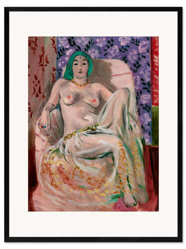 Kehystetty taidepainatus Seated Odalisque, 1922