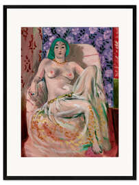 Gerahmter Kunstdruck Sitzende Odaliske, 1922