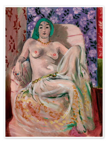 Poster Odalisque assise, 1922