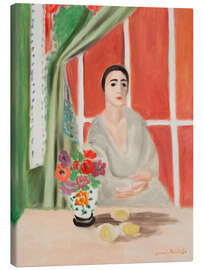 Tableau sur toile Figure au Rideau Releve - Henri Matisse