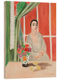 Trebilde Figure with curtain - Henri Matisse