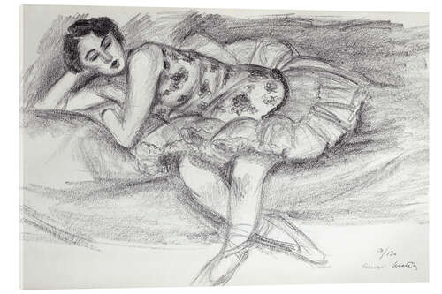 Acrylglasbild Tänzer auf der Couch, aus Ten Dancers, 1927