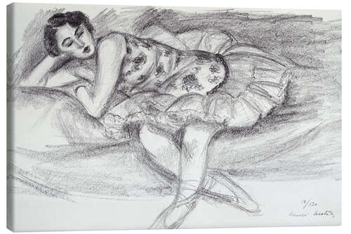 Leinwandbild Tänzer auf der Couch, aus Ten Dancers, 1927