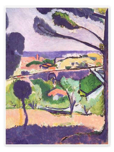 Poster View of Collioure and the Sea, 1911