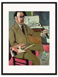 Impression artistique encadrée Autoportrait, 1918