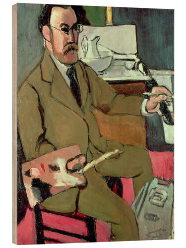 Wood print Self-portrait, 1918