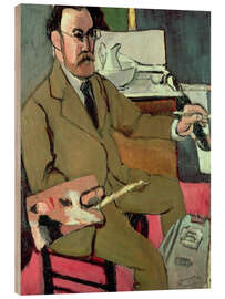 Tableau en bois Autoportrait, 1918