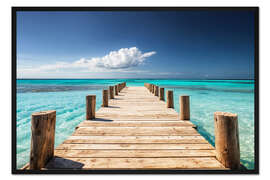 Gerahmter Kunstdruck Inselpier