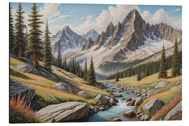 Alubild Berglandschaft