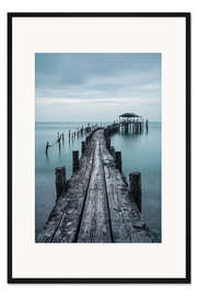 Gerahmter Kunstdruck Hölzerner Pier