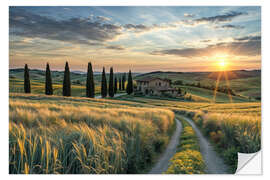 Vinilo para la pared Tuscany Sunset