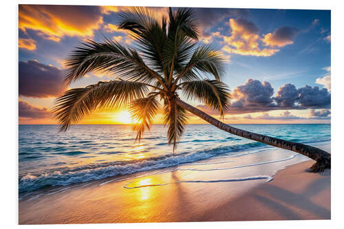 PVC-tavla Island Sunset