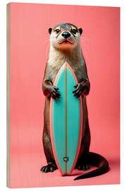 Trebilde Otter with surfboard