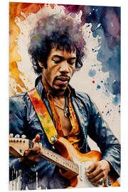 PVC-taulu Jimi Hendrix