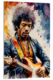Cuadro de plexi-alu Jimi Hendrix
