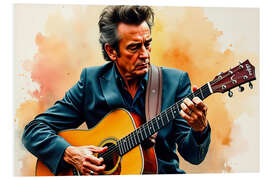 Hartschaumbild Johnny Cash