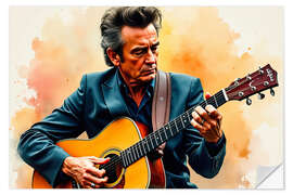 Wandsticker Johnny Cash