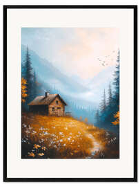 Gerahmter Kunstdruck Chilliger Herbst