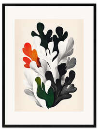 Ingelijste kunstdruk Abstract Coral