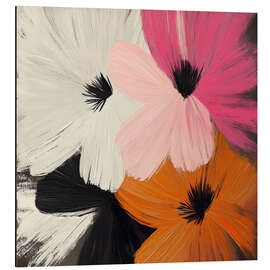 Quadro em alumínio Vibrant florals