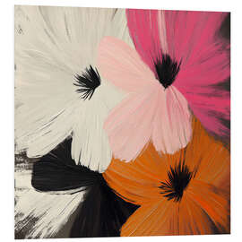 Foam board print Vibrant florals