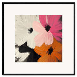 Gerahmter Kunstdruck Vibrant florals