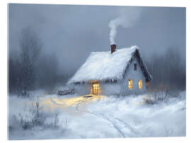 Akryylilasitaulu Moody winter landscape