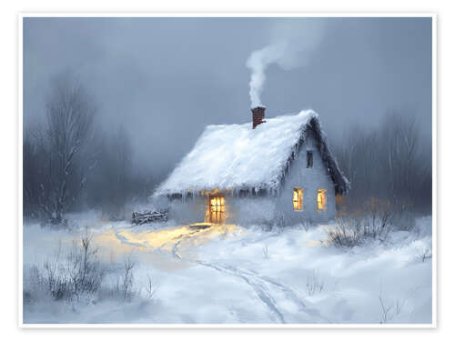 Plakat Moody winter landscape