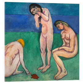 Akrylbillede Bather with a Turtle, 1908 - Henri Matisse