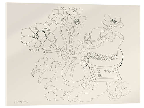 Akrylbillede Vase d'Anemones, 1944