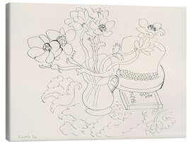 Canvas print Vase d'Anemones, 1944 - Henri Matisse