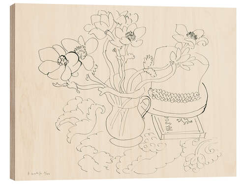 Holzbild Vase d'Anemones, 1944