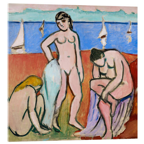 Acrylic print Three Bathers, 1907
