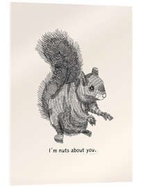 Tableau en verre acrylique I'm nuts about you - Ohkimiko